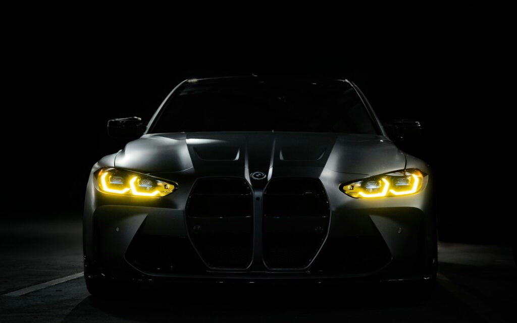 BMW phare jaune